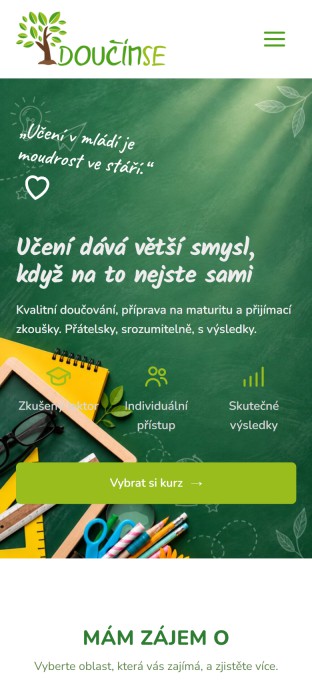 Ukázka webu DoucimSe.cz