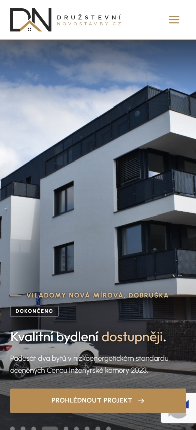 Ukázka webu DruzstevniNovostavby.cz