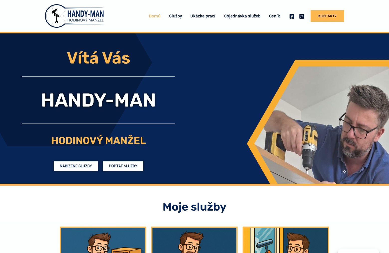 Ukázka webu Handy-Man.cz