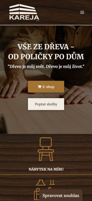 Ukázka webu KAREJA.cz