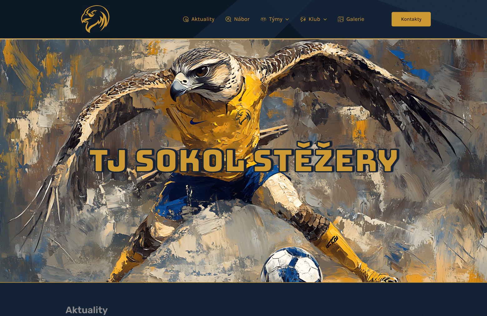 Ukázka webu StezeryFotbal.cz